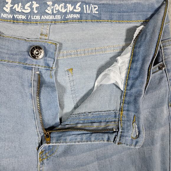 Just Jeans Light Blue Stretchy Skinny Jeans Size 11/12 High Rise Cotton Blend - Picture 5 of 8